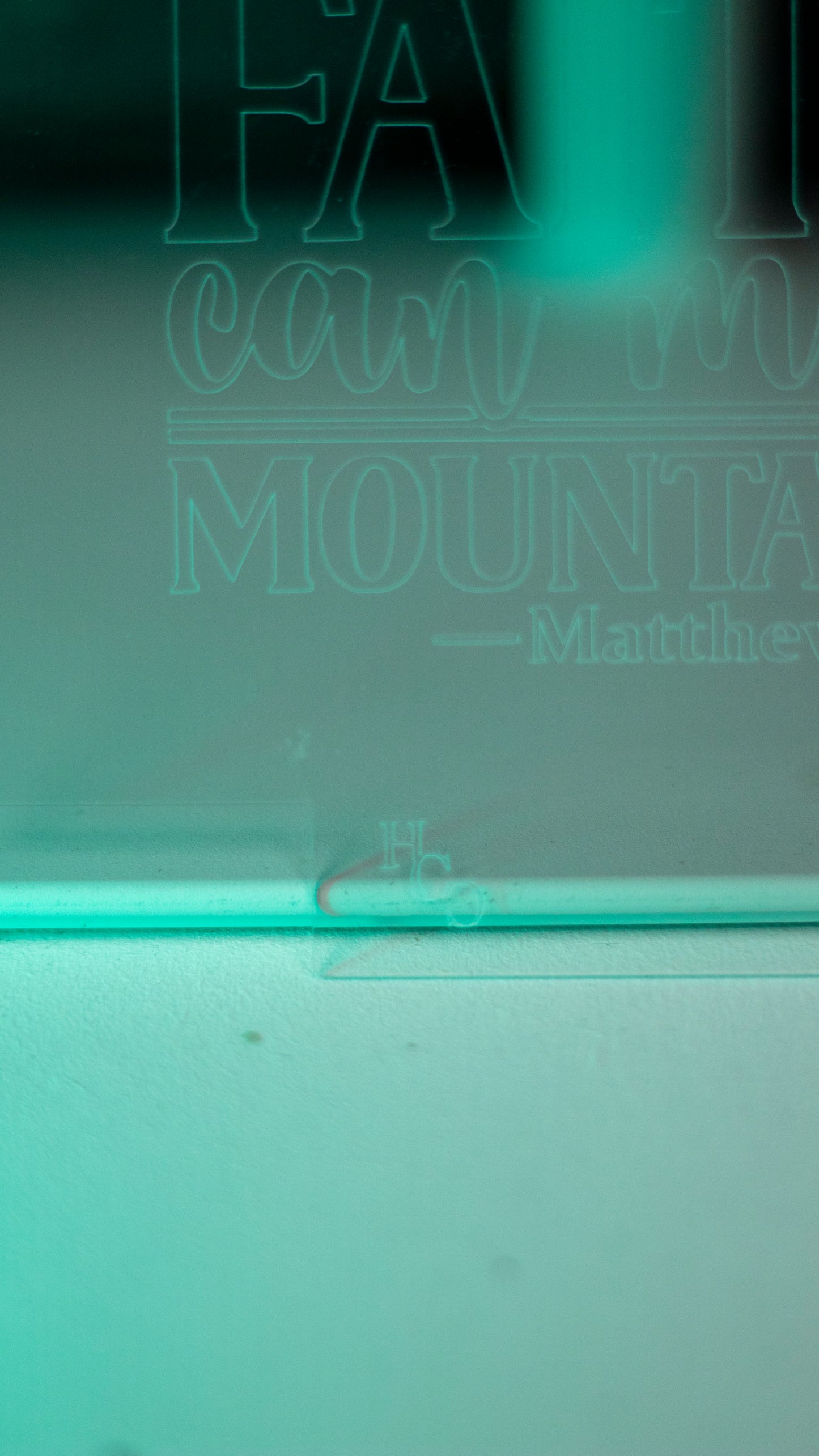 "Your Faith Can Move Mountains" Acrylic Engraved Night Light
