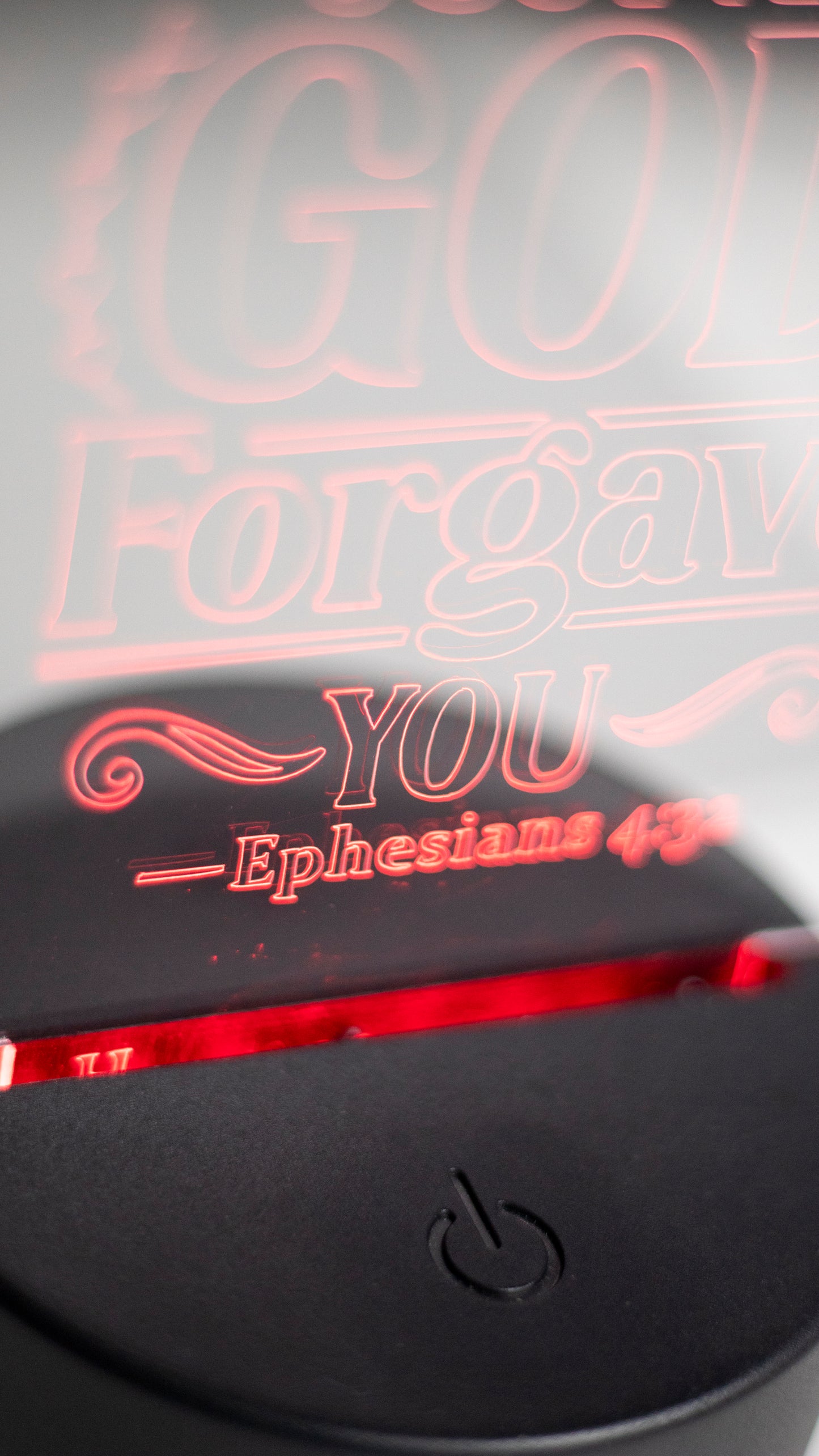 "Forgive One Another" Acrylic Engraved Night Light