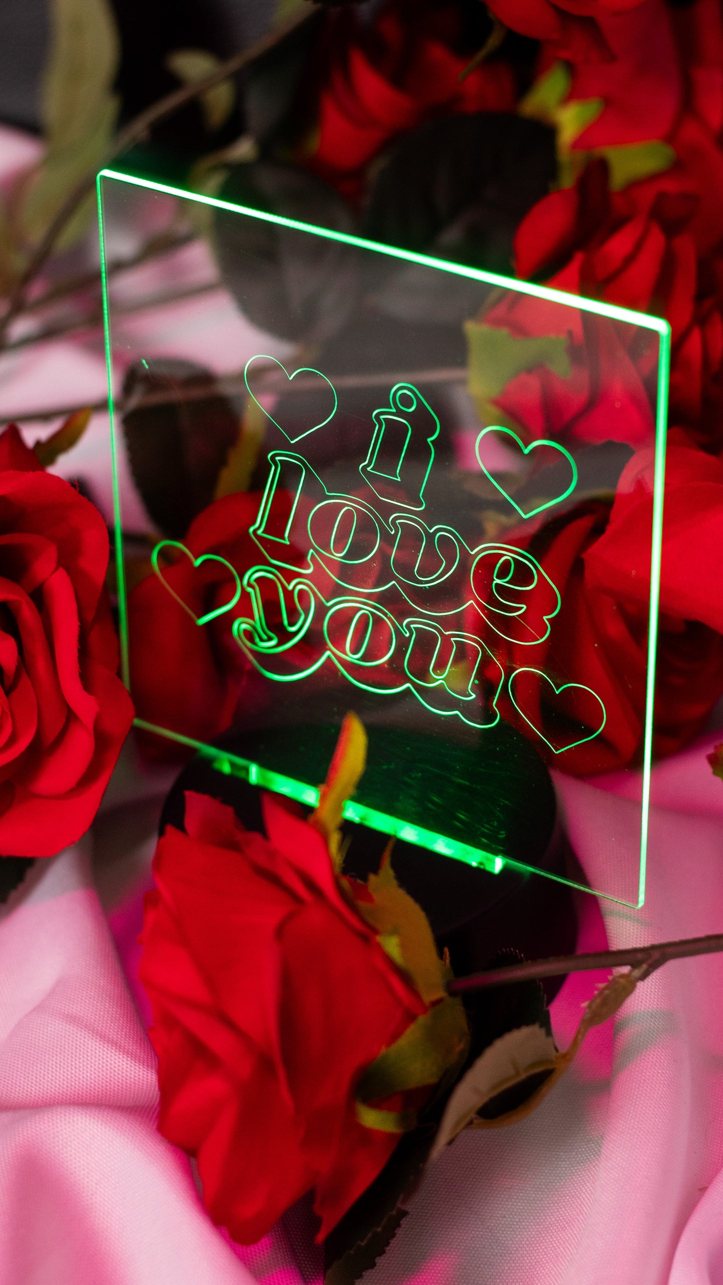 "I Love You" Acrylic Engraved Night Light