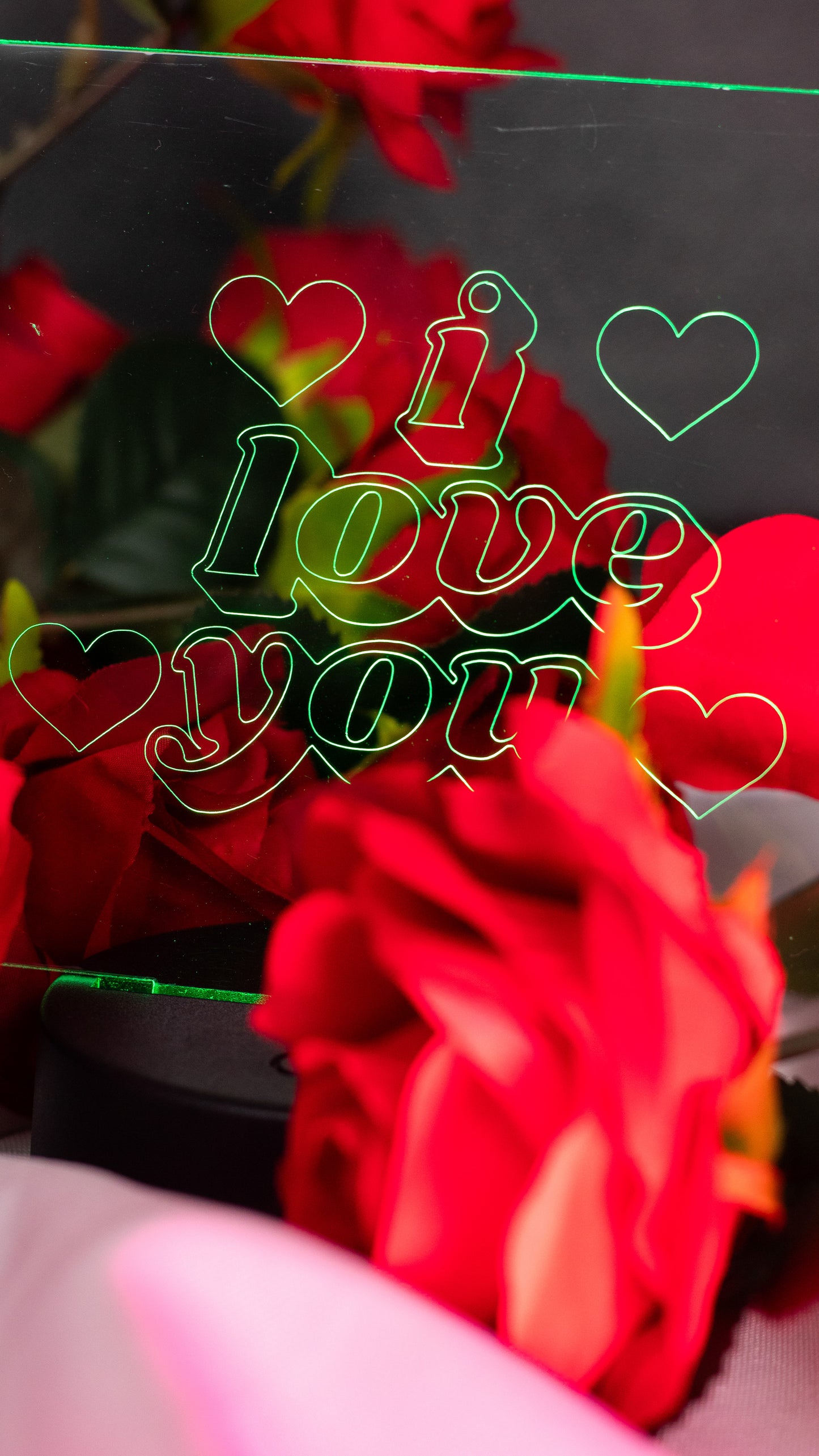 "I Love You" Acrylic Engraved Night Light