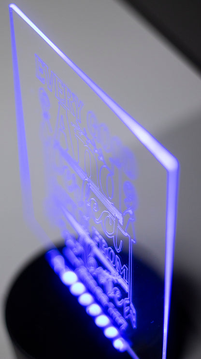 "Every Good Perfect" Acrylic Engraved Night Light